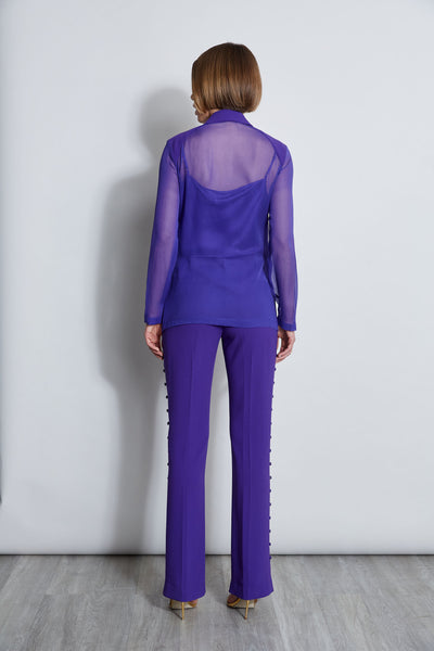 Chiffon Combo Crepe Blazer Image 7