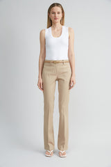 Stretch Cotton Fit & Flare Pant