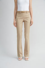 Stretch Cotton Fit & Flare Pant