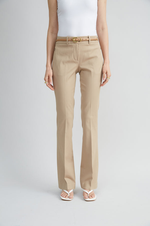Stretch Cotton Fit & Flare Pant