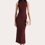 Azura Ribbed Sleeveless Mock Neck
