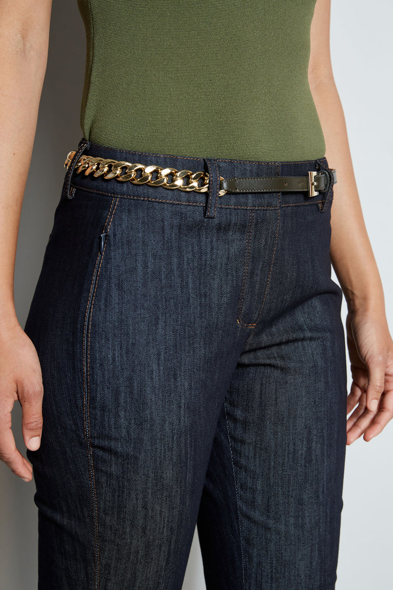 Gold Chain Belt - Loden