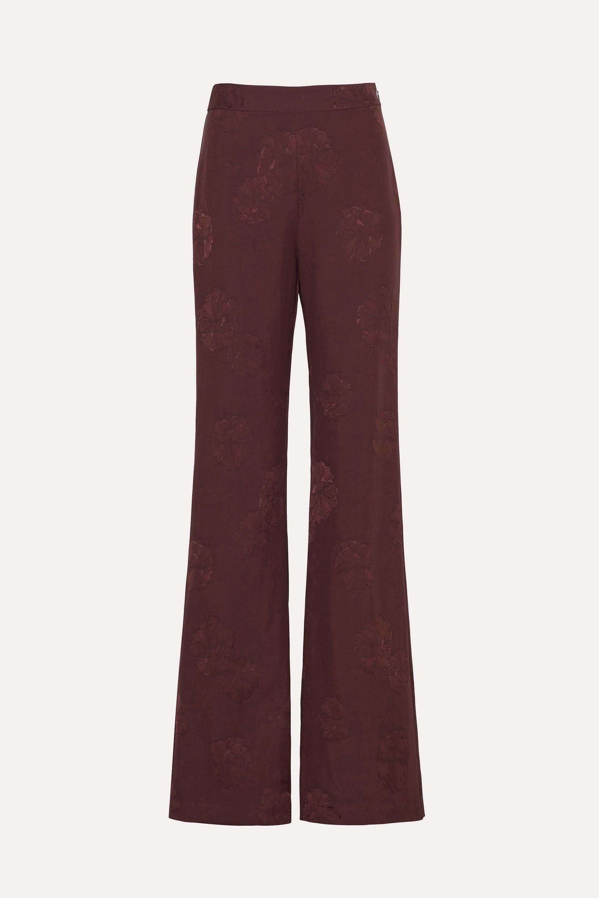 Savannah Satin Jacquard Pants