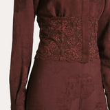 Savannah Satin Jacquard Pants