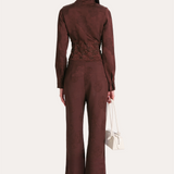 Savannah Satin Jacquard Pants
