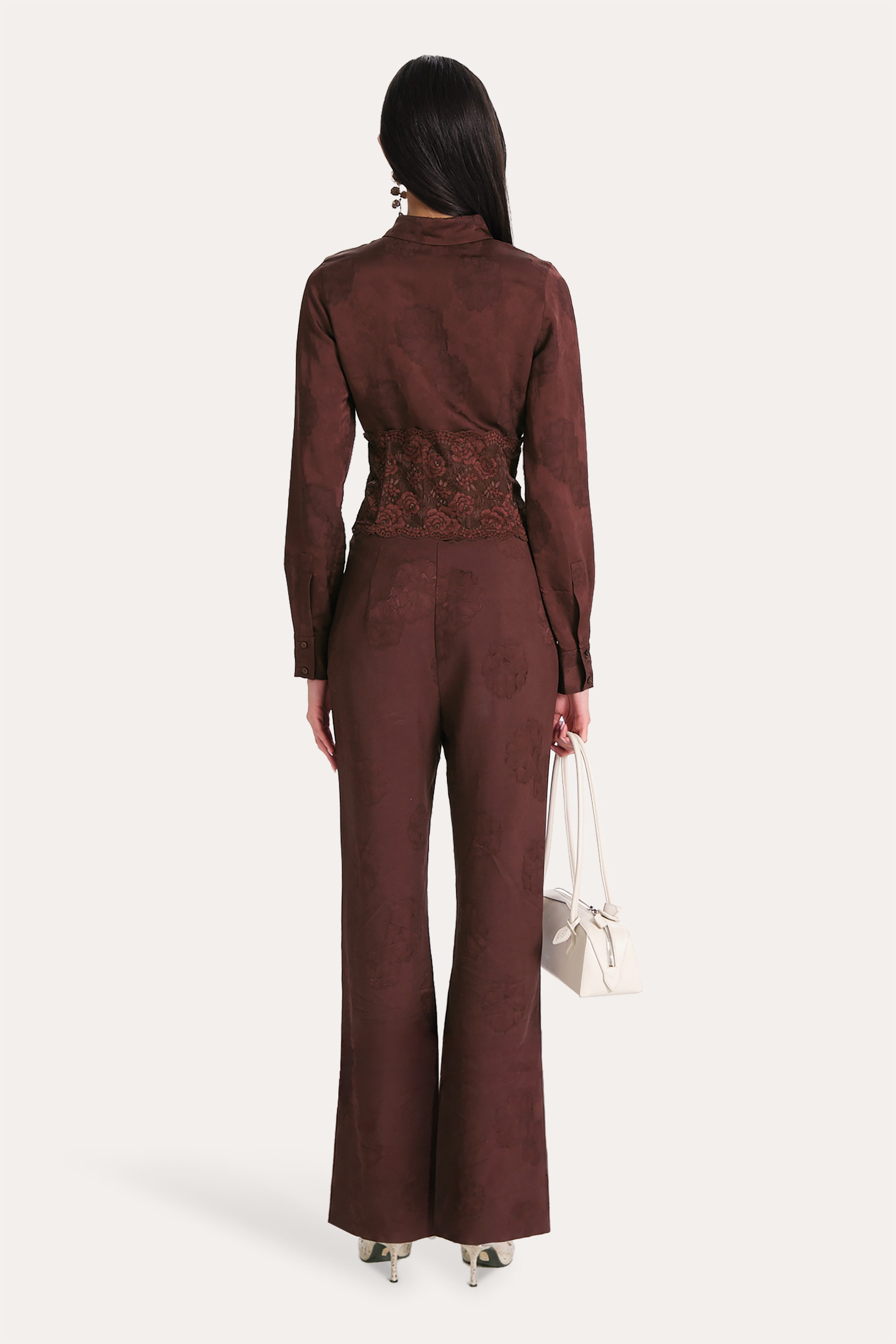 Savannah Satin Jacquard Pants
