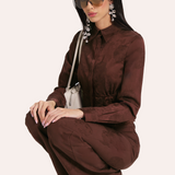 Savannah Satin Jacquard Pants