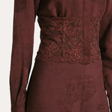 Savannah Satin Jacquard Pants