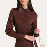 Savannah Satin Jacquard Pants