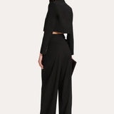 Sierra Tropical Wool Double Buckle Pants