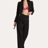 Sierra Tropical Wool Double Buckle Pants
