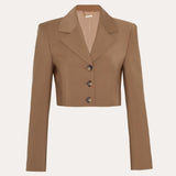 Sierra Tropical Wool Cropped Jacket