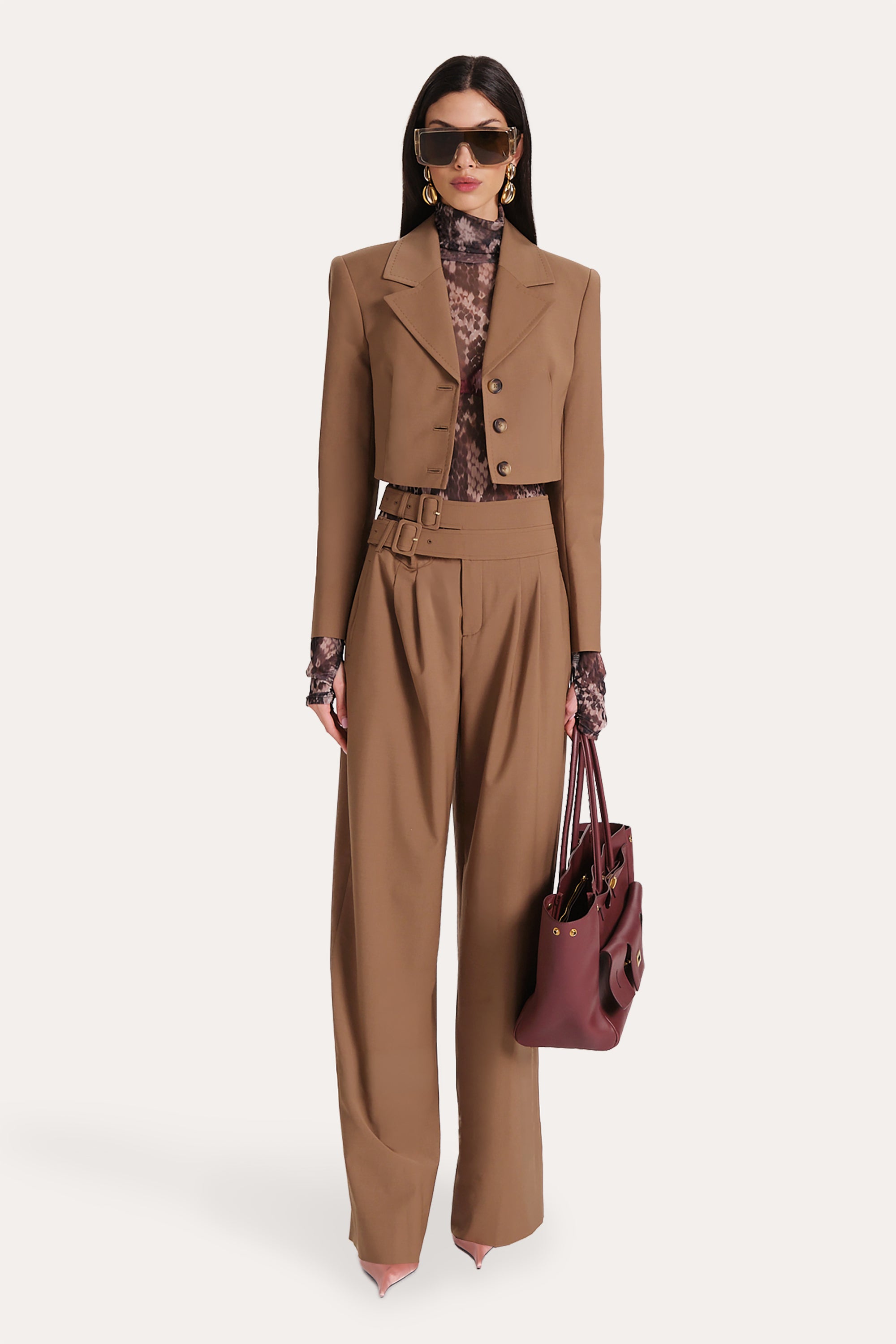 Sierra Tropical Wool Cropped Jacket