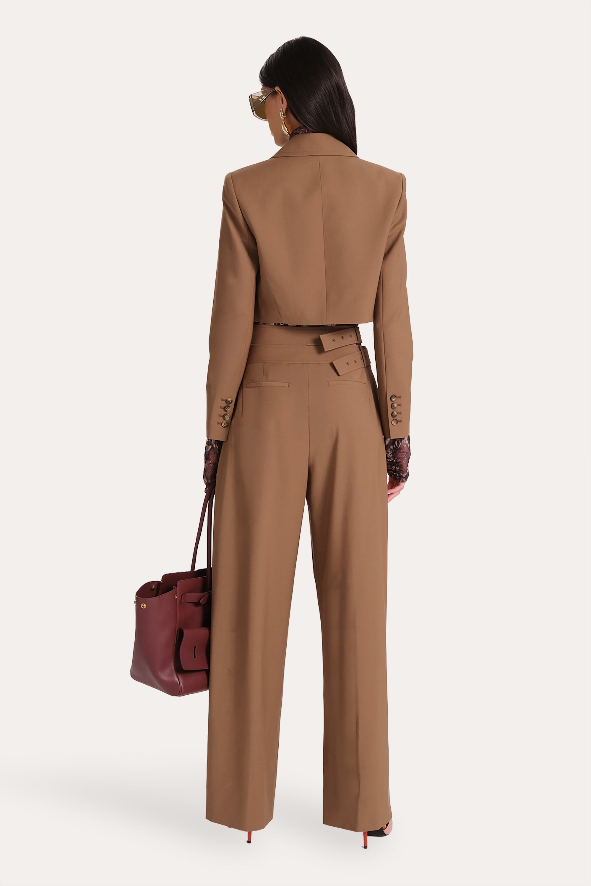 Sierra Tropical Wool Cropped Jacket