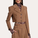 Sierra Tropical Wool Cropped Jacket
