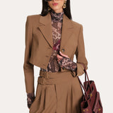 Sierra Tropical Wool Cropped Jacket