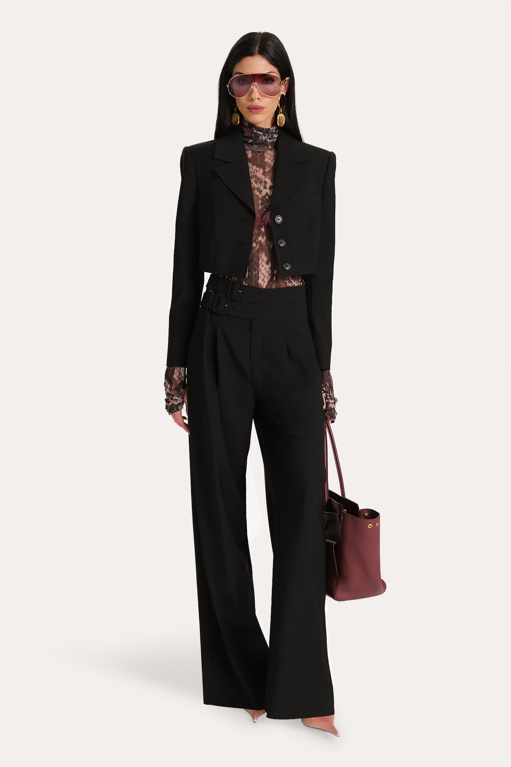 Sierra Tropical Wool Cropped Jacket
