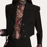 Sierra Tropical Wool Cropped Jacket