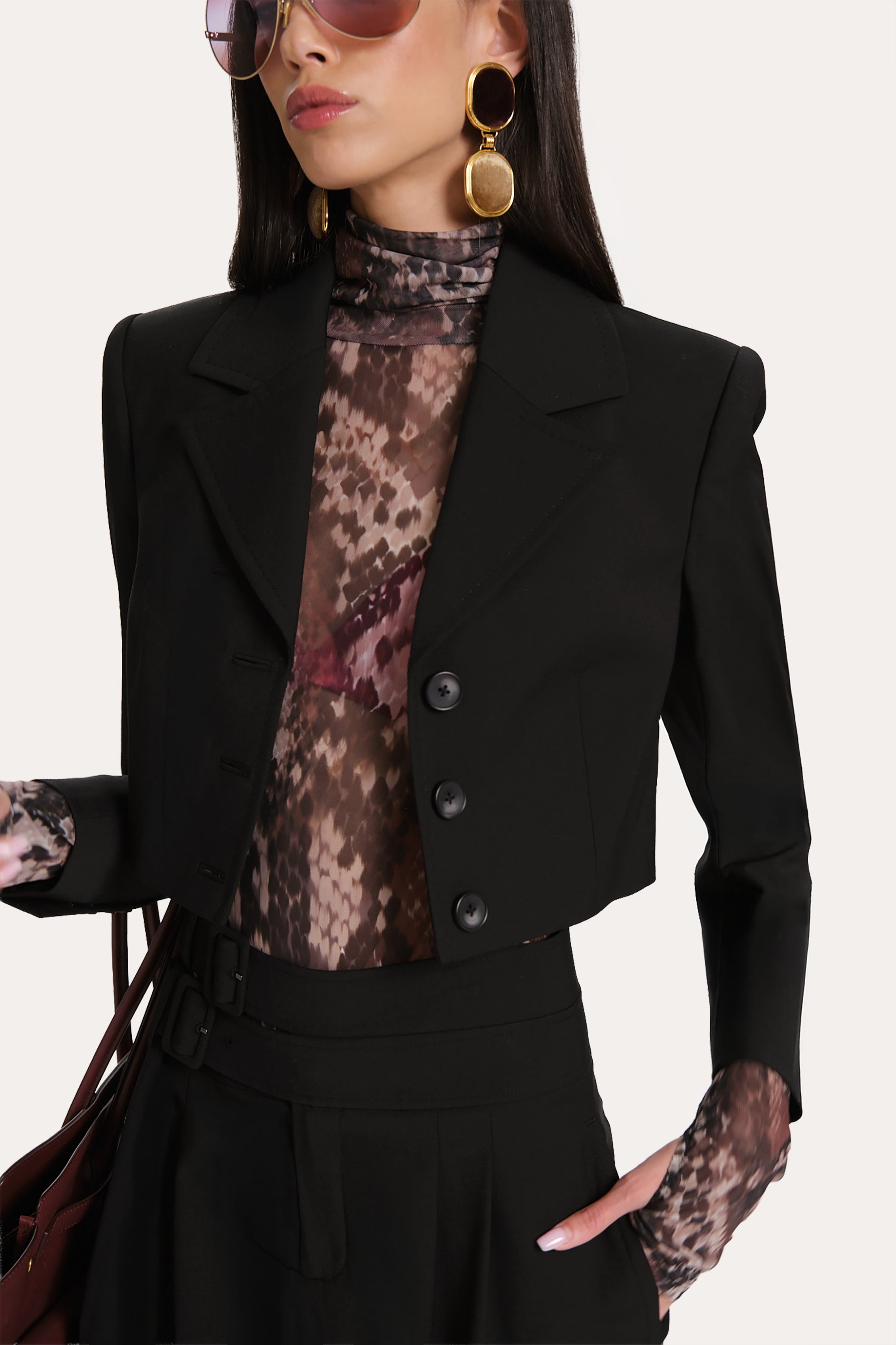 Sierra Tropical Wool Cropped Jacket