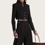 Sierra Tropical Wool Cropped Jacket