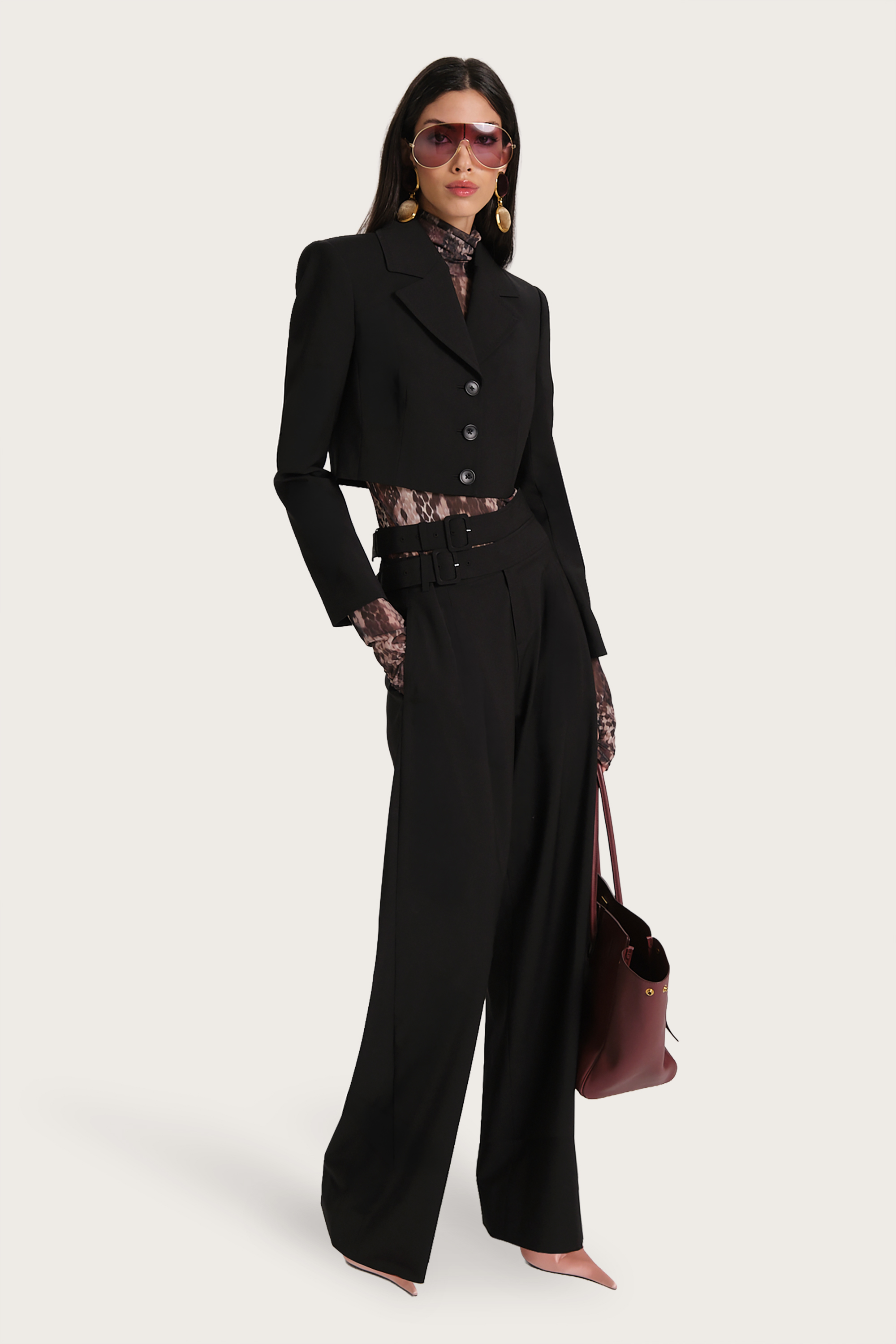 Sierra Tropical Wool Cropped Jacket