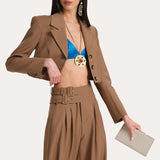Sierra Tropical Wool Double Buckle Pants