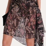 Melani Silk Chiffon Bustier Dress