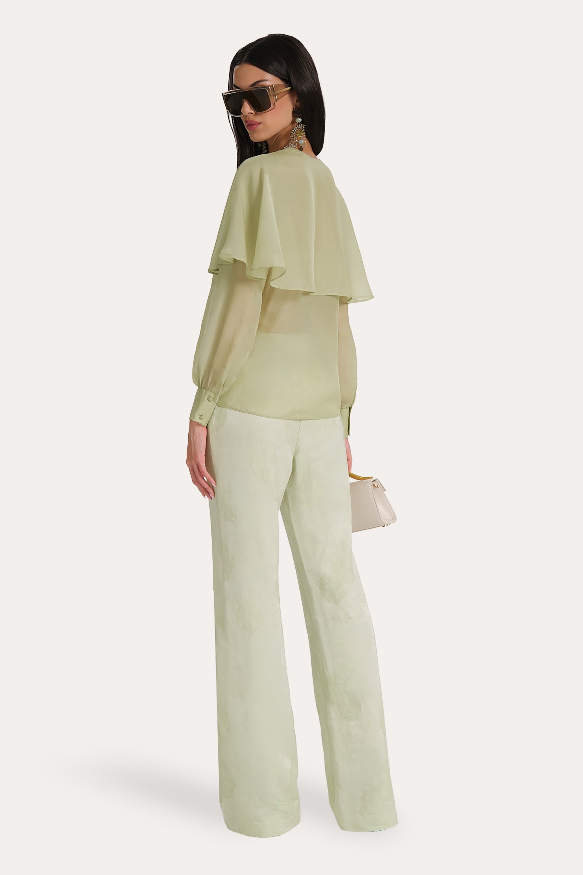 Savannah Satin Jacquard Pants