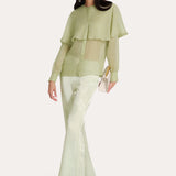 Savannah Satin Jacquard Pants