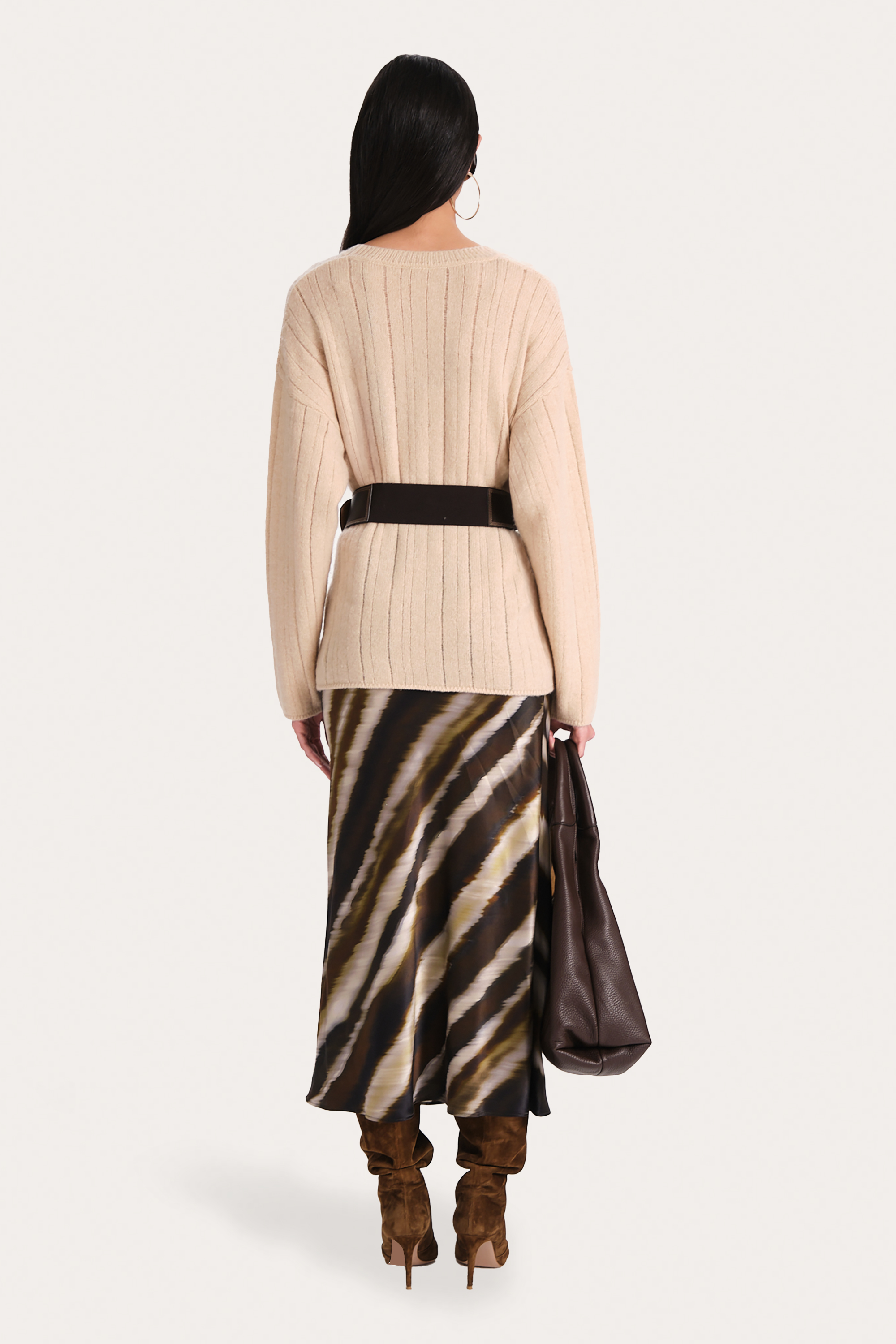 Lyra Silk Charmeuse Bias Skirt