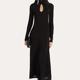Raven Keyhole Midi Dress