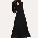 Raven Keyhole Midi Dress