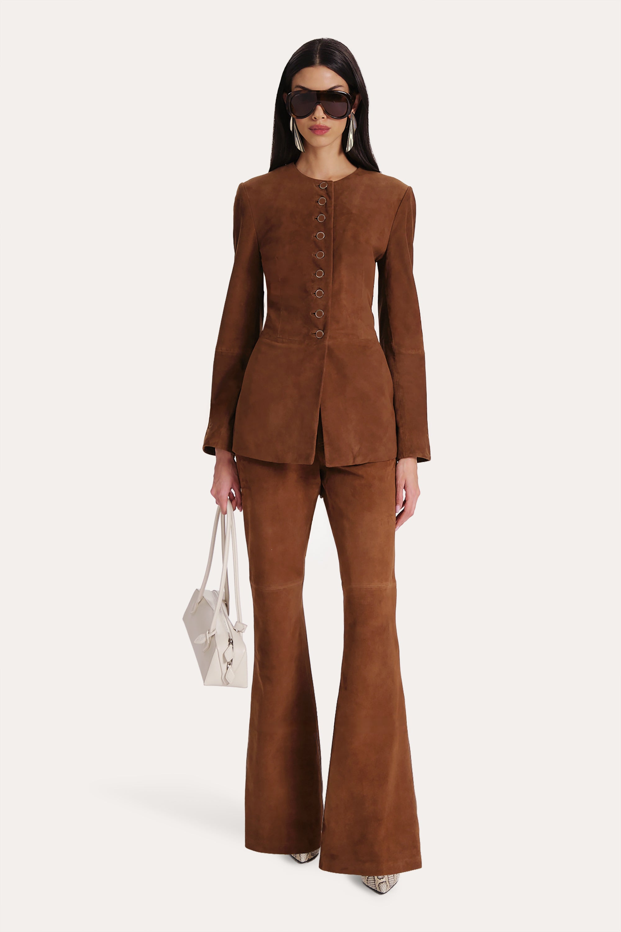 Anouk Goat Suede Tailored Jacket