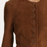 Anouk Goat Suede Tailored Jacket