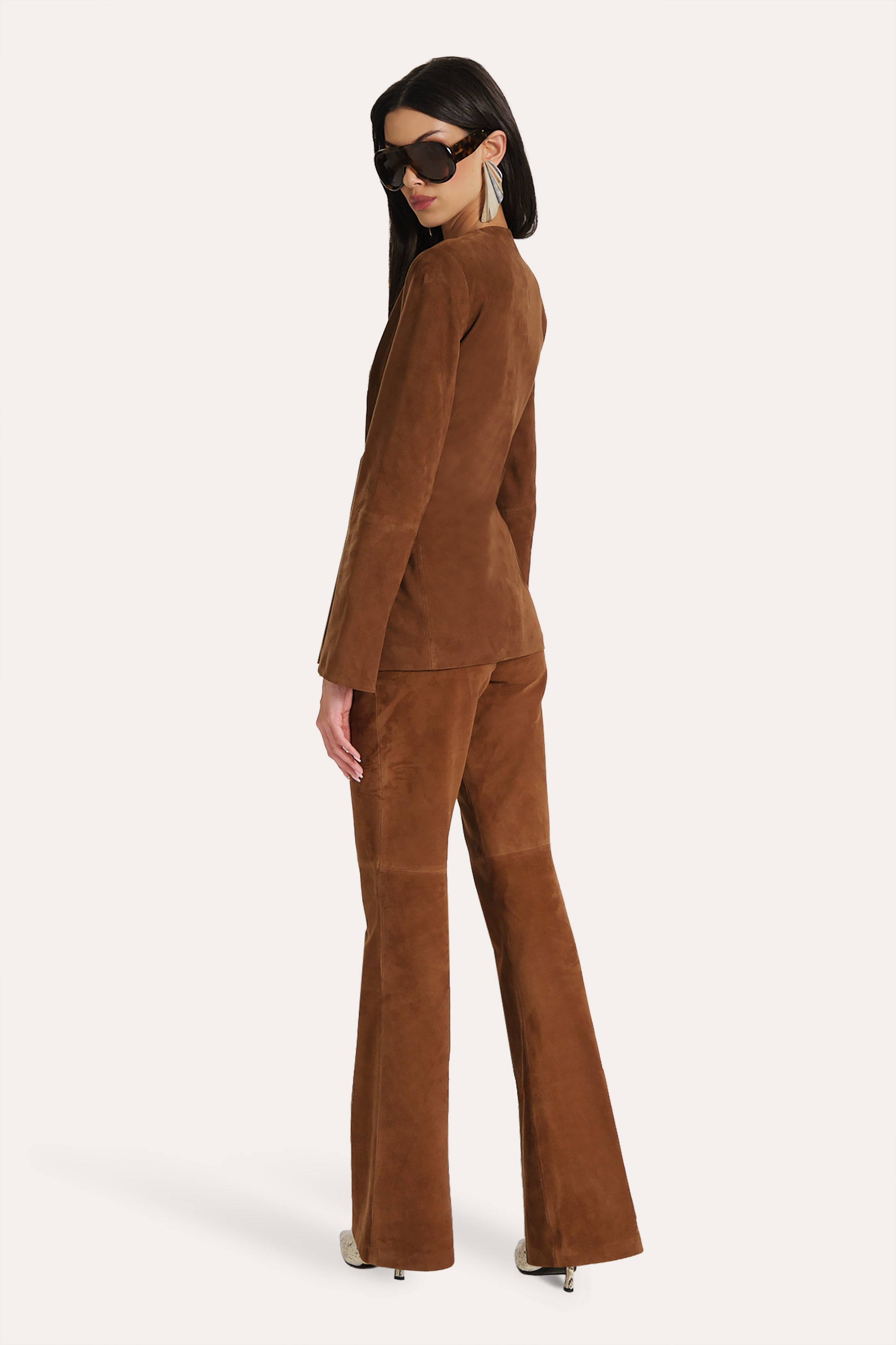 Anouk Goat Suede Tailored Jacket