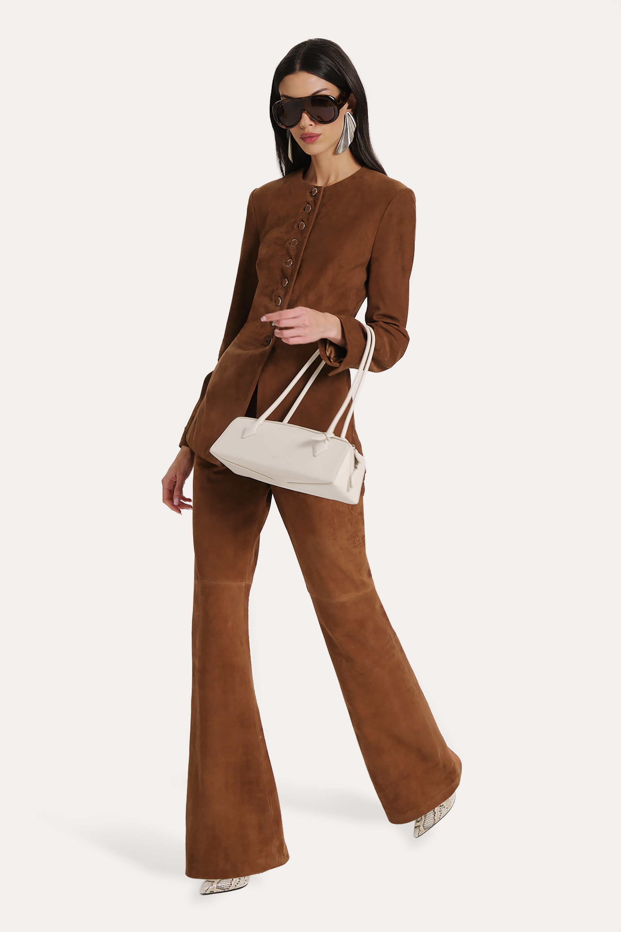 Anouk Goat Suede Tailored Jacket