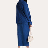 Althea Goat Suede Midi Skirt