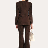 ANOUK GOAT SUEDE JACKET IN BITTER CHOCOLATE