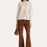 Anouk Goat Suede Flared Pants