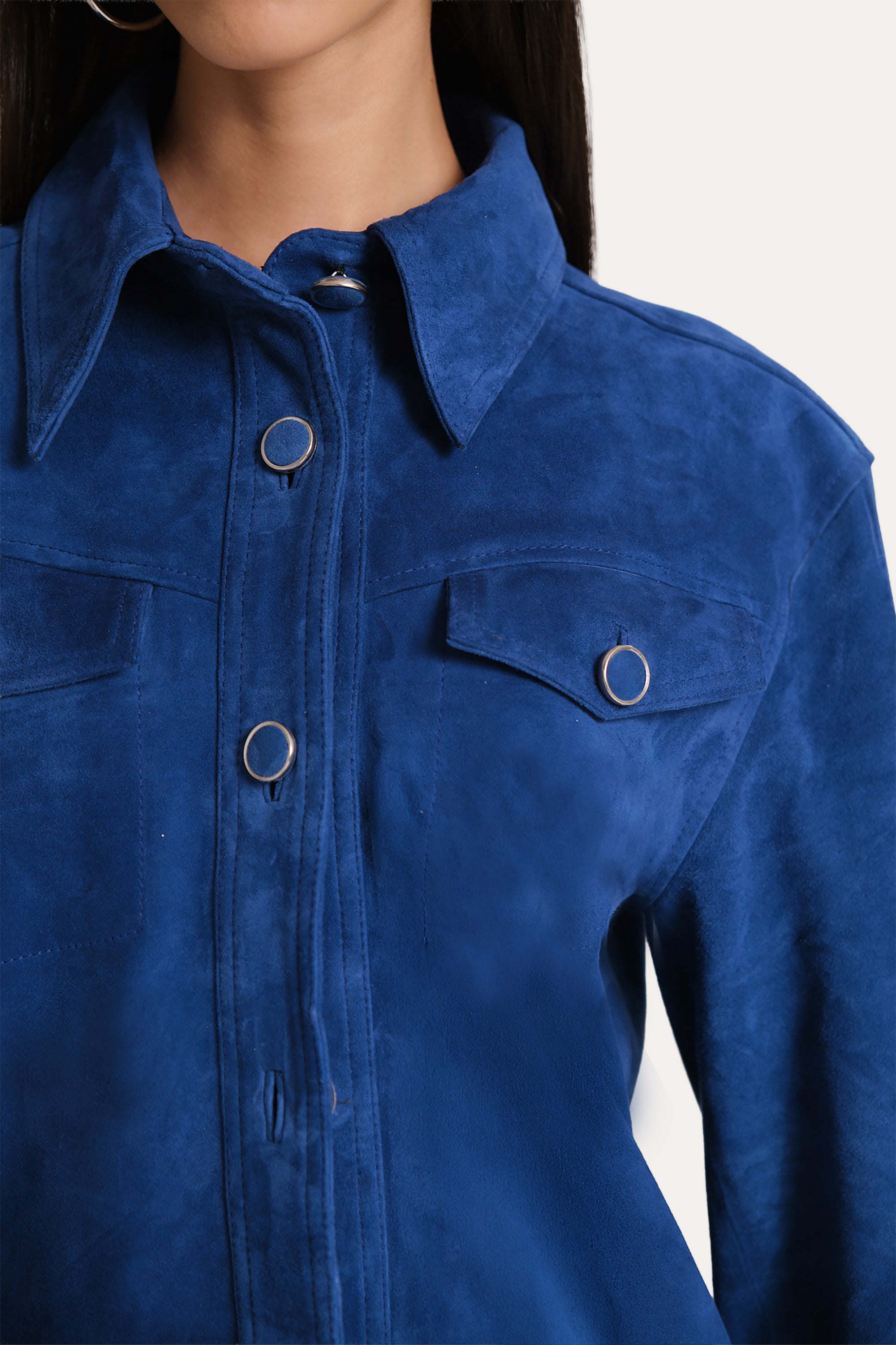 Althea Goat Suede Shacket