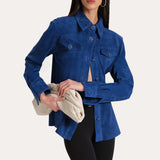 Althea Goat Suede Shacket