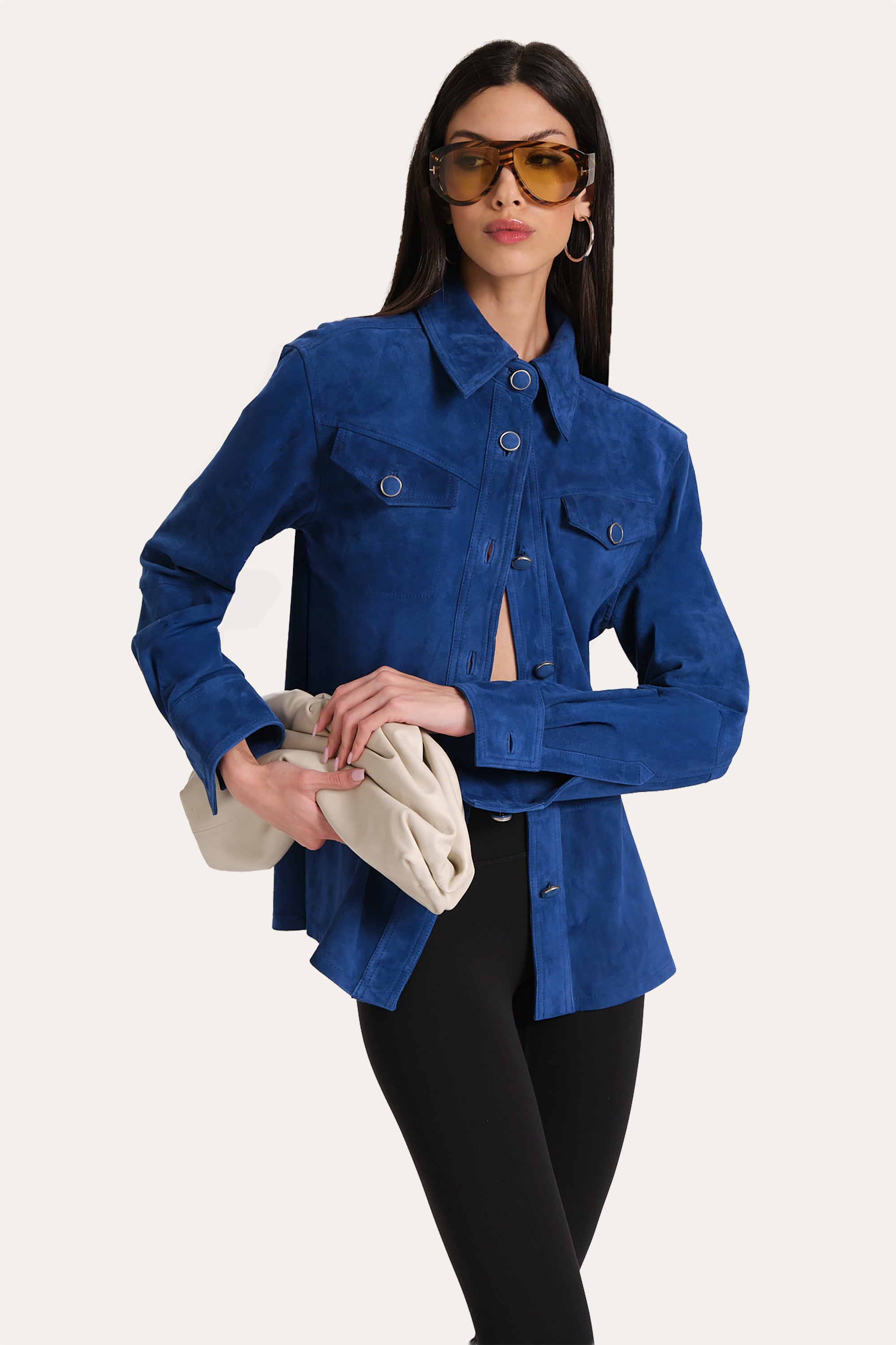 Althea Goat Suede Shacket