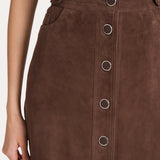 Althea Goat Suede Midi Skirt