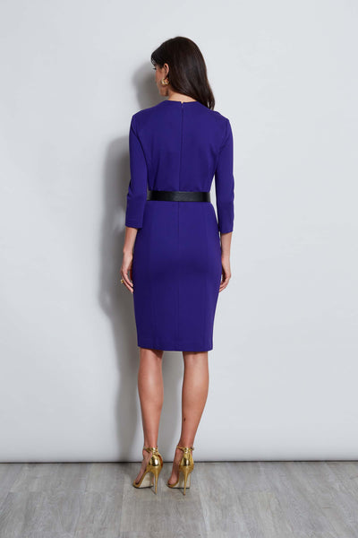 Chain Belt Dart Dress Image 5