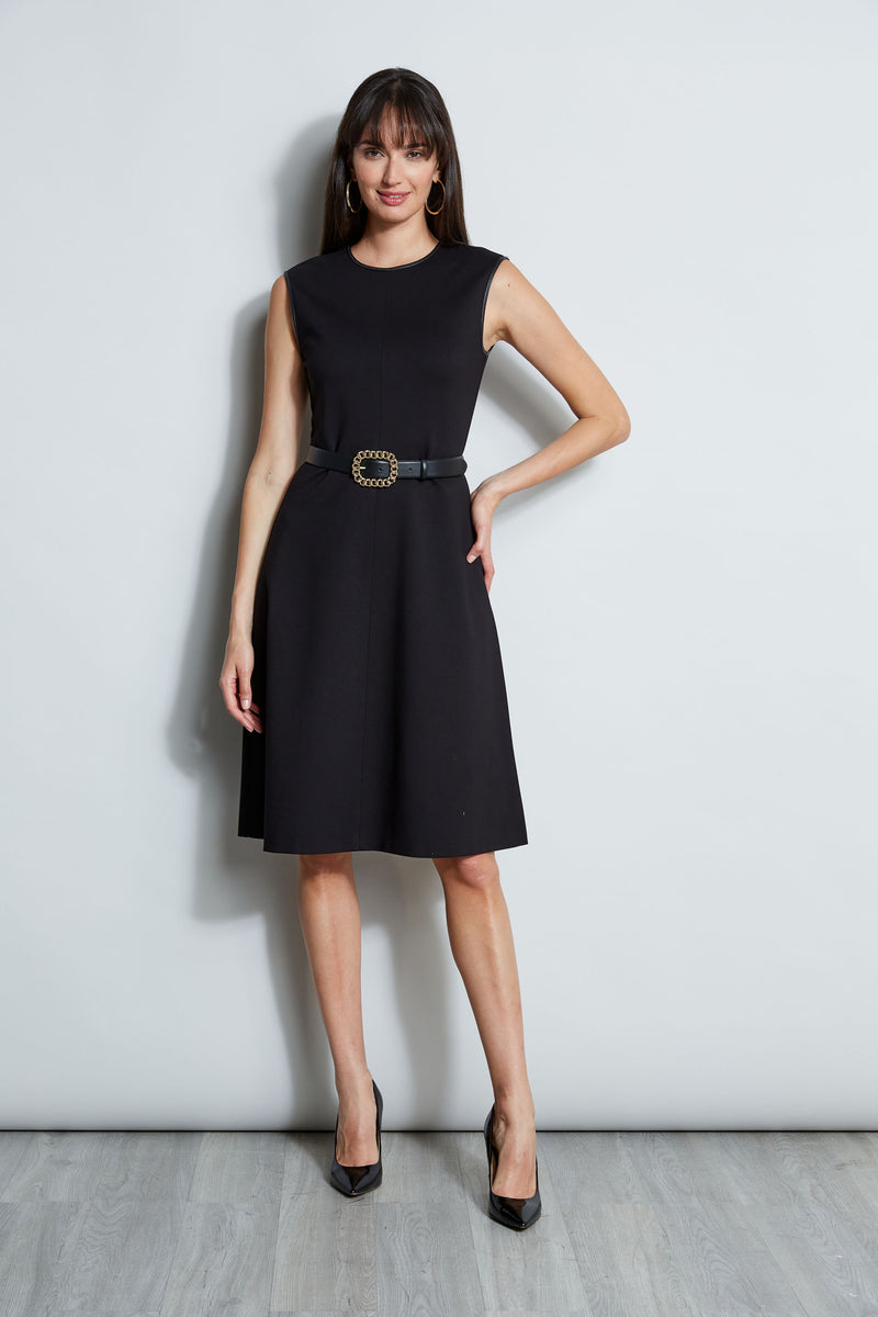 Tahari fit on sale and flare dress