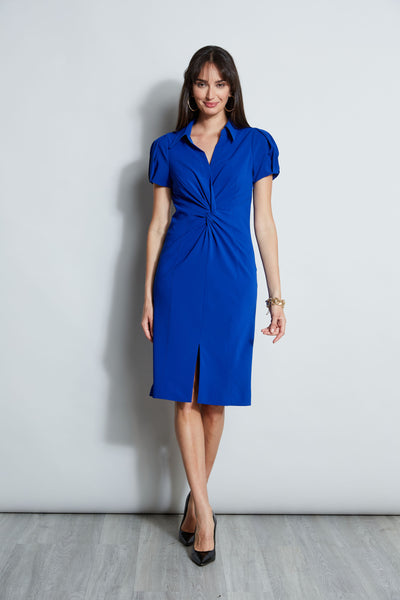 Short Sleeve Twist Dress Image 3