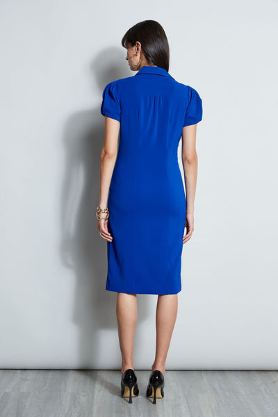 Short Sleeve Twist Dress Image 6