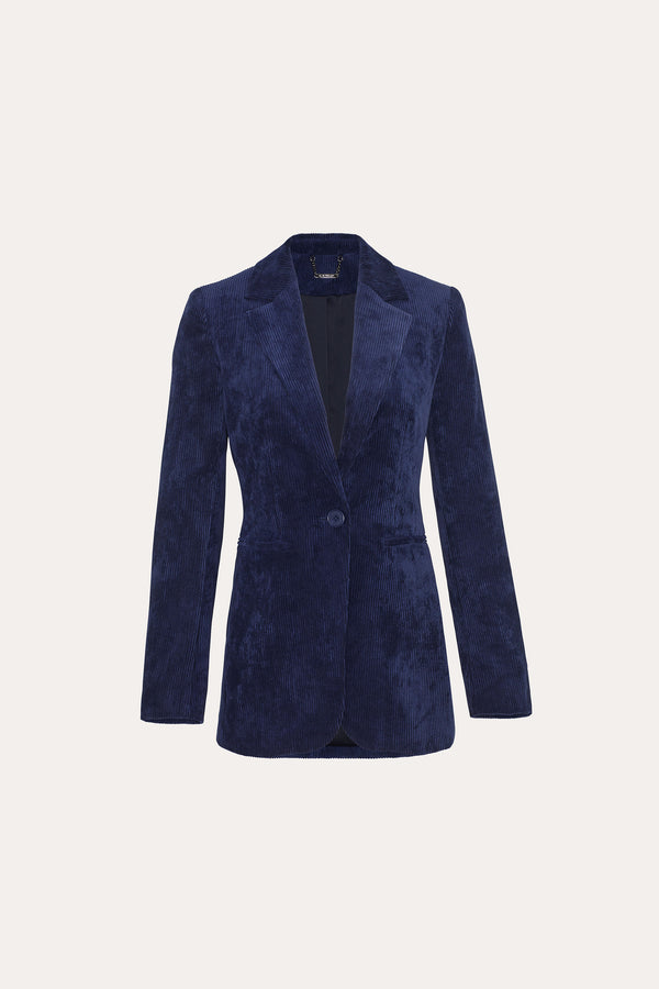 Corduroy Single Button Blazer