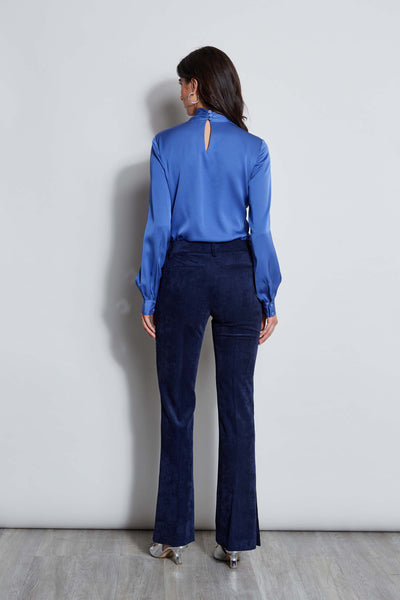 Silk Draped Neck Shirt Image 4