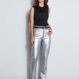 Metallic Stretch Twill Jeans